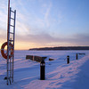 Der zugefrorene See Porovesi in Finnland (Bild: privat)